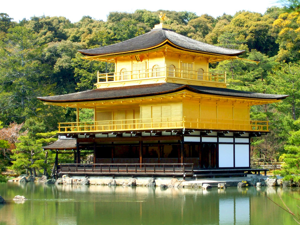 Japão - Kyoto - Kinkaku-ji_Templo do Pavilhao Dourado