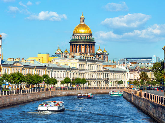 Rússia - St. Petersburgo - Passeio de barco pelo rio Neva