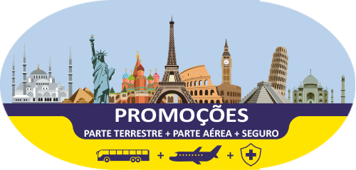 Promoções Parte Terrestre + Parte Aérea + Seguro com a Lielu Turismo