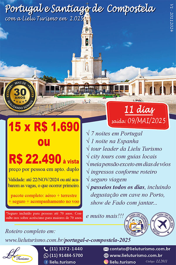 Promoção Portugal e Santiago de Compostela - Lielu Turismo