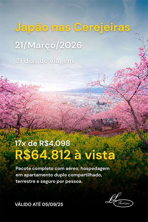 Promoção Japão nas Cerejeiras – Lielu turismo Promoção Japão nas Cerejeiras - Lielu turismo